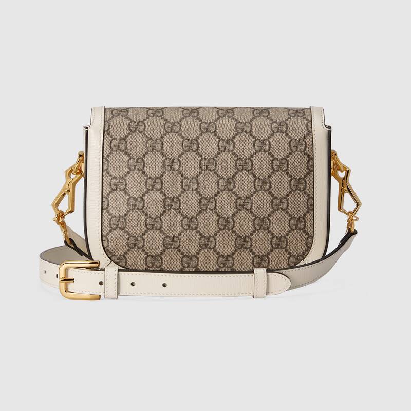 Gucci Horsebit 1955 Mini Shoulder Bag 658574 White